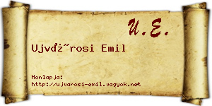 Ujvárosi Emil névjegykártya