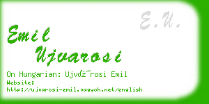 emil ujvarosi business card